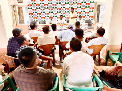 Adivasi (ST) Congress leaders joined a meeting at Congress Bhavan in Agartala on October 29.